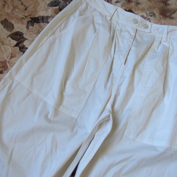 Nili Lotan Women Pants, sz.4,waist 28in, White, Cotton - Picture 2 of 8